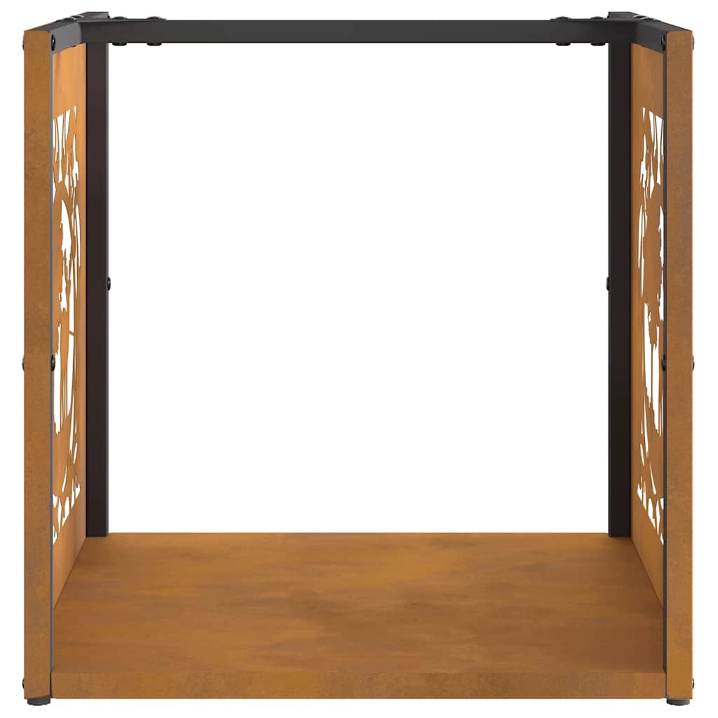 Ράφι για καυσόξυλα  40x40x40 cm Ατσάλι σκληρυθέν στον αέρα