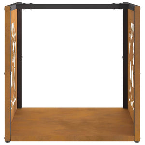 Ράφι για καυσόξυλα  40x40x40 cm Ατσάλι σκληρυθέν στον αέρα