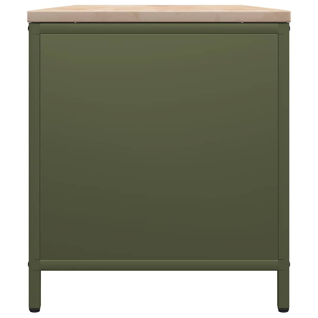 Ράφι για καυσόξυλα με ξύλινη κορυφή 100,5x35,5x40 εκ. - Pakobazaar