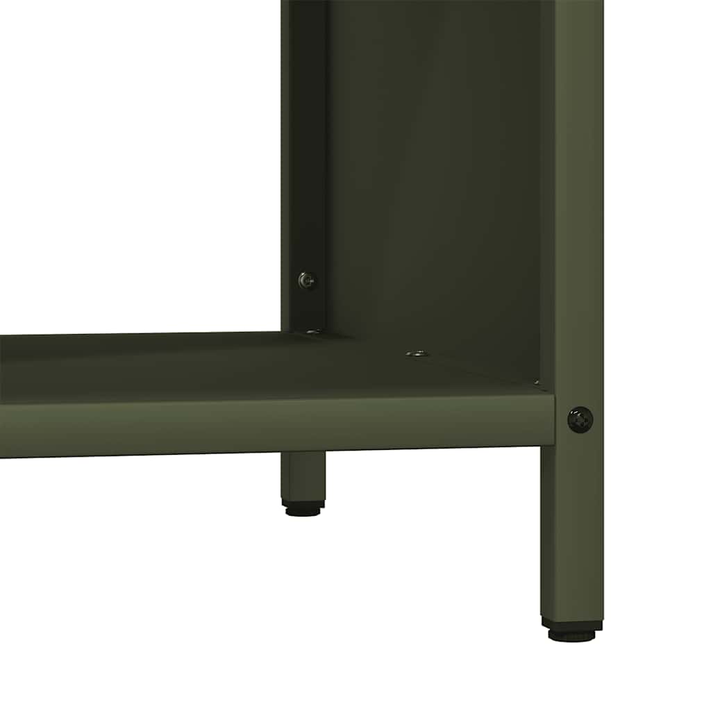 Ράφι για καυσόξυλα με ξύλινη κορυφή 100,5x35,5x40 εκ. - Pakobazaar