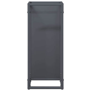 Ράφι για καυσόξυλα Ανθρακί 25x25x60 cm Ατσάλι ψυχρής έλασης - Pakobazaar
