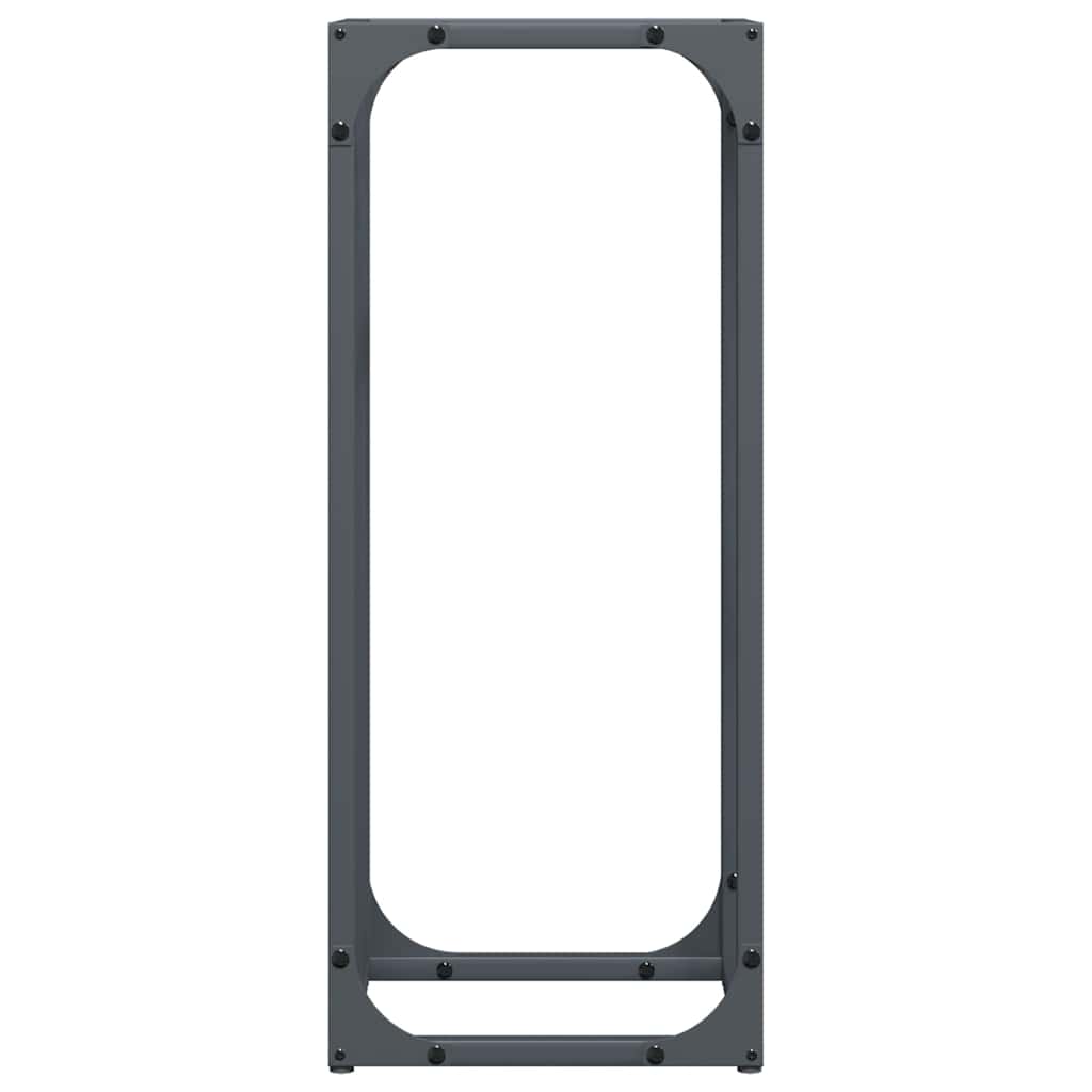 Ράφι για καυσόξυλα Ανθρακί 25x25x60 cm Ατσάλι ψυχρής έλασης - Pakobazaar