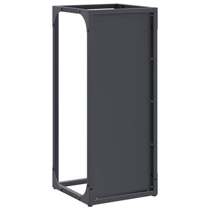 Ράφι για καυσόξυλα Ανθρακί 25x25x60 cm Ατσάλι ψυχρής έλασης - Pakobazaar