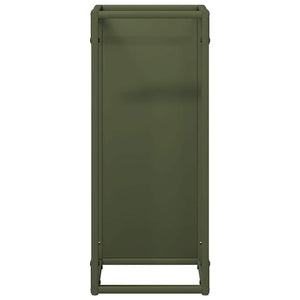 Ράφι για καυσόξυλα Ελαιοπράσινο 25x25x60cm Ατσάλι ψυχρής έλασης