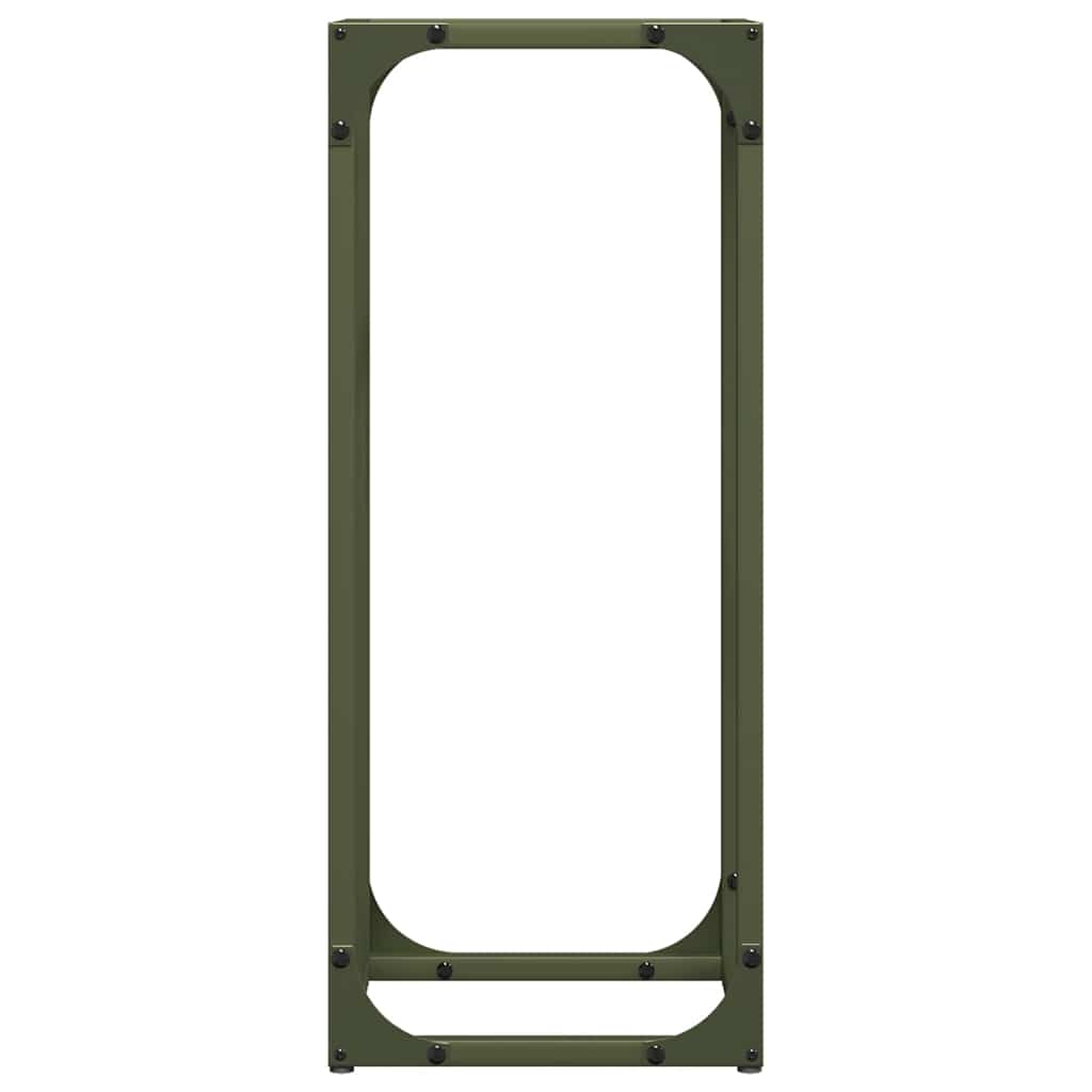 Ράφι για καυσόξυλα Ελαιοπράσινο 25x25x60cm Ατσάλι ψυχρής έλασης