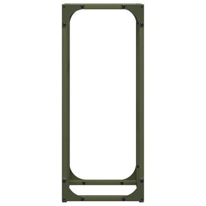 Ράφι για καυσόξυλα Ελαιοπράσινο 25x25x60cm Ατσάλι ψυχρής έλασης