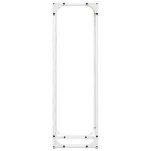 Ράφι για καυσόξυλα Λευκό 25x25x80 cm Ατσάλι ψυχρής έλασης