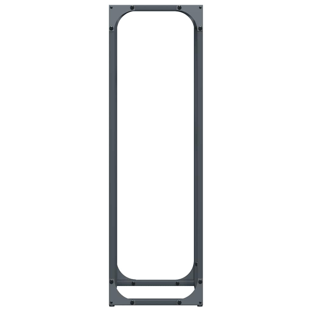 Ράφι για καυσόξυλα Ανθρακί 25x25x80 cm Ατσάλι ψυχρής έλασης - Pakobazaar