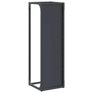 Ράφι για καυσόξυλα Ανθρακί 25x25x80 cm Ατσάλι ψυχρής έλασης - Pakobazaar