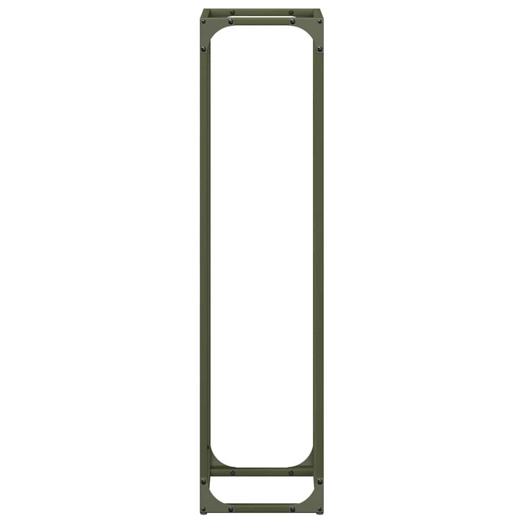 Ράφι για καυσόξυλα 25x25x100 εκ. Ατσάλι ψυχρής έλασης