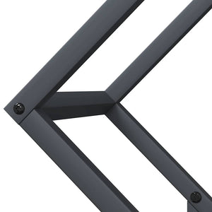 Ράφι για καυσόξυλα Ανθρακί 50x25x50 εκ. Ατσάλι ψυχρής έλασης - Pakobazaar