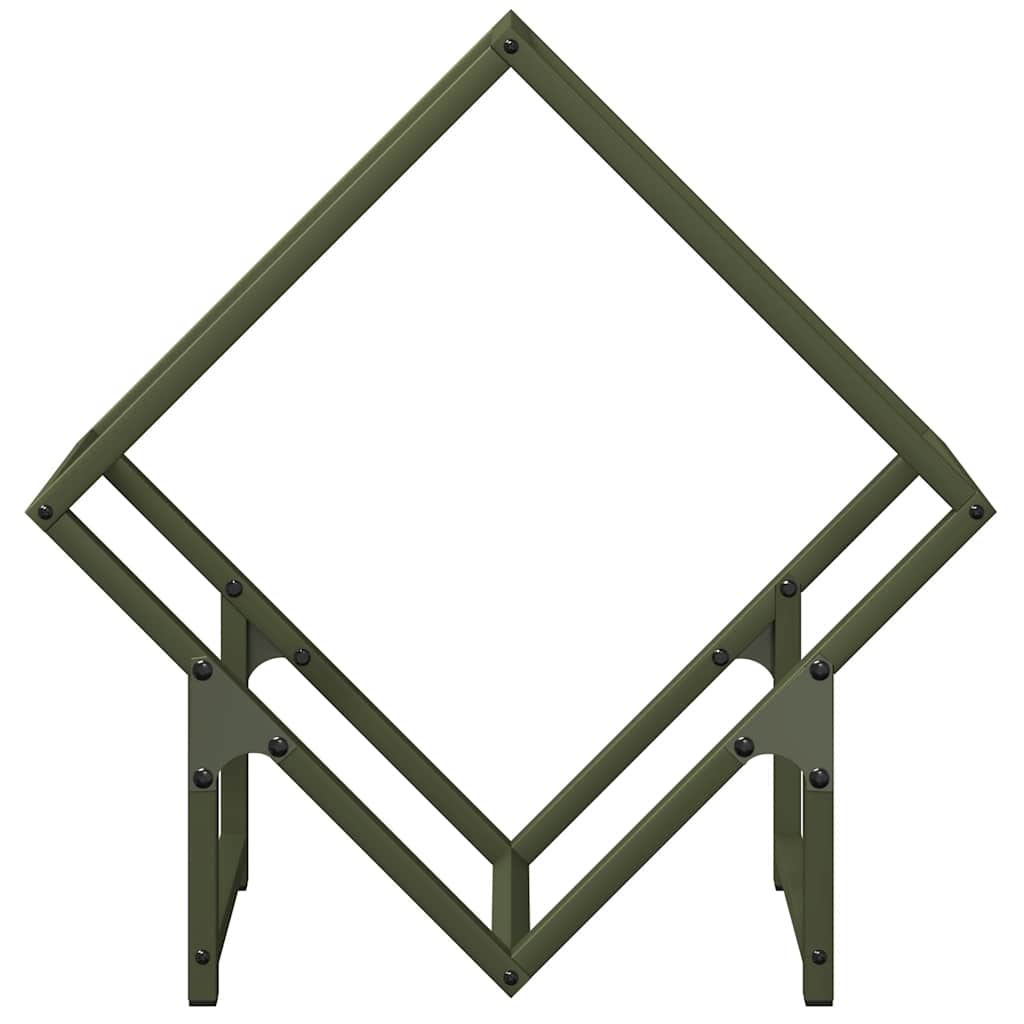 Ράφι για καυσόξυλα 50x25x50 εκ. Ατσάλι ψυχρής έλασης