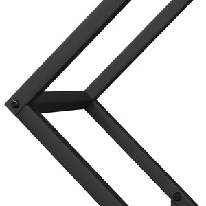 Ράφι για καυσόξυλα Μαύρο 60x25x60 cm Ατσάλι ψυχρής έλασης
