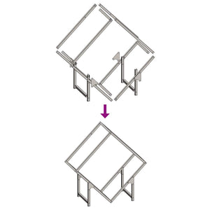 Ράφι για καυσόξυλα Λευκό 60x25x60 cm Ατσάλι ψυχρής έλασης - Pakobazaar