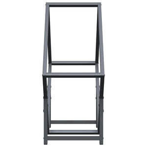 Ράφι για καυσόξυλα Ανθρακί 60x25x60 cm Ατσάλι ψυχρής έλασης