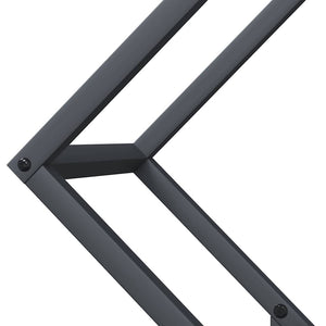 Ράφι για καυσόξυλα Ανθρακί 60x25x60 cm Ατσάλι ψυχρής έλασης