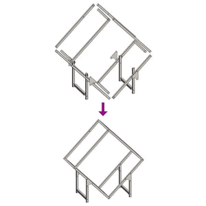 Ράφι για καυσόξυλα Ανθρακί 60x25x60 cm Ατσάλι ψυχρής έλασης