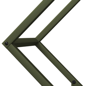 Ράφι για καυσόξυλα Ελαιοπράσινο 60x25x60cm Ατσάλι ψυχρής έλασης