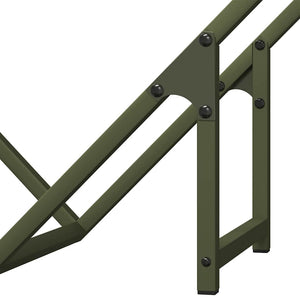 Ράφι για καυσόξυλα Ελαιοπράσινο 60x25x60cm Ατσάλι ψυχρής έλασης