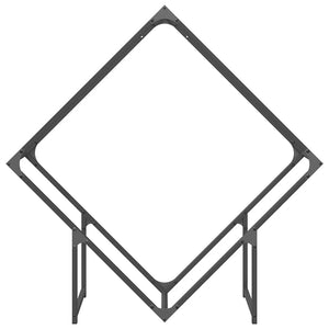 Ράφι για καυσόξυλα Μαύρο 100x25x100 cm Ατσάλι ψυχρής έλασης - Pakobazaar