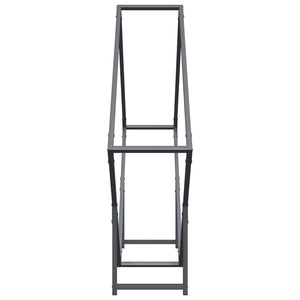 Ράφι για καυσόξυλα Ανθρακί 100x25x100 cm Ατσάλι ψυχρής έλασης - Pakobazaar