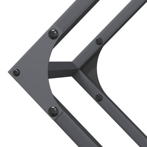 Ράφι για καυσόξυλα Ανθρακί 100x25x100 cm Ατσάλι ψυχρής έλασης - Pakobazaar