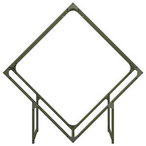 Ράφι για καυσόξυλα Ελαιοπράσινο 100x25x100 cm