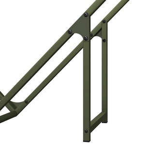 Ράφι για καυσόξυλα Ελαιοπράσινο 100x25x100 cm