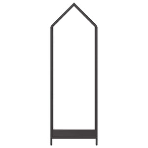 Ράφι για καυσόξυλα Μαύρο 40x25x120 cm Ατσάλι ψυχρής έλασης