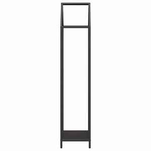 Ράφι για καυσόξυλα Μαύρο 40x25x120 cm Ατσάλι ψυχρής έλασης