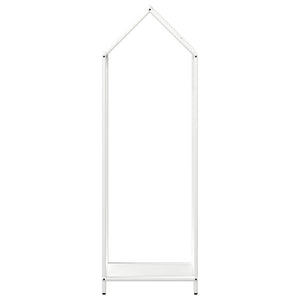 Ράφι για καυσόξυλα Λευκό 40x25x120 cm Ατσάλι ψυχρής έλασης
