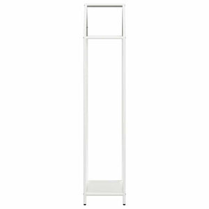 Ράφι για καυσόξυλα Λευκό 40x25x120 cm Ατσάλι ψυχρής έλασης