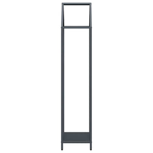Ράφι για καυσόξυλα Ανθρακί 40x25x120 cm Ατσάλι ψυχρής έλασης