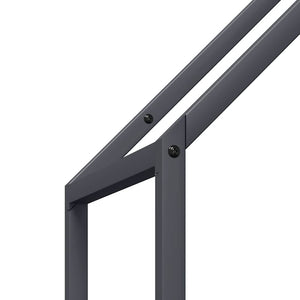 Ράφι για καυσόξυλα Ανθρακί 40x25x120 cm Ατσάλι ψυχρής έλασης