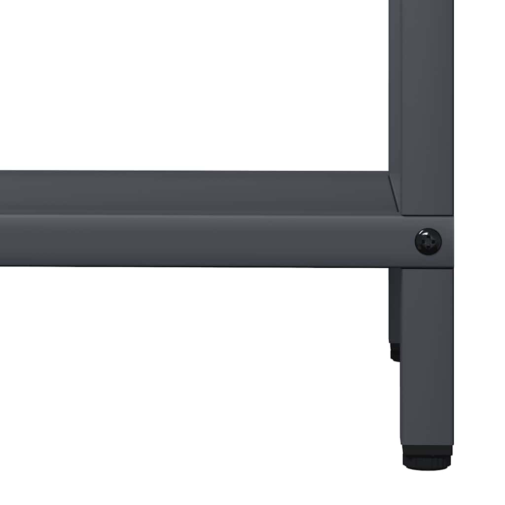 Ράφι για καυσόξυλα Ανθρακί 40x25x120 cm Ατσάλι ψυχρής έλασης