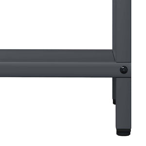 Ράφι για καυσόξυλα Ανθρακί 40x25x120 cm Ατσάλι ψυχρής έλασης