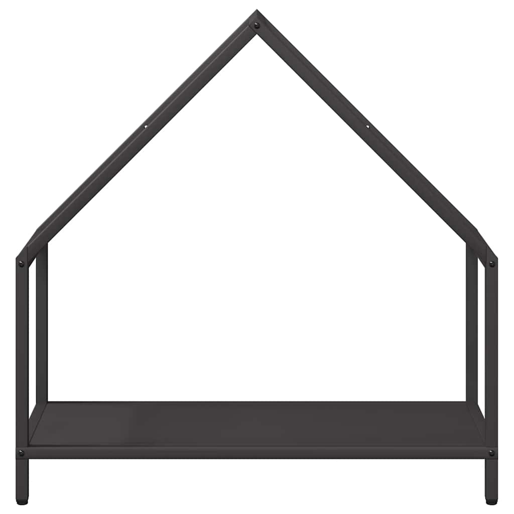 Ράφι για καυσόξυλα Μαύρο 60x25x60 cm Ατσάλι ψυχρής έλασης