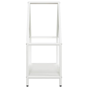 Ράφι για καυσόξυλα Λευκό 60x25x60 cm Ατσάλι ψυχρής έλασης