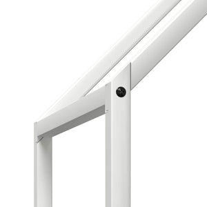Ράφι για καυσόξυλα Λευκό 60x25x60 cm Ατσάλι ψυχρής έλασης