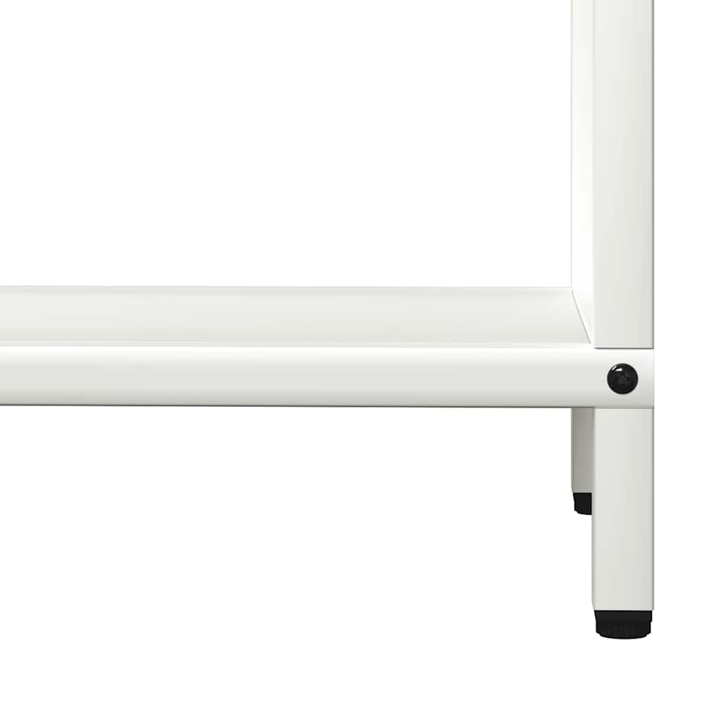 Ράφι για καυσόξυλα Λευκό 60x25x60 cm Ατσάλι ψυχρής έλασης