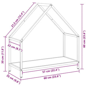 Ράφι για καυσόξυλα Λευκό 60x25x60 cm Ατσάλι ψυχρής έλασης