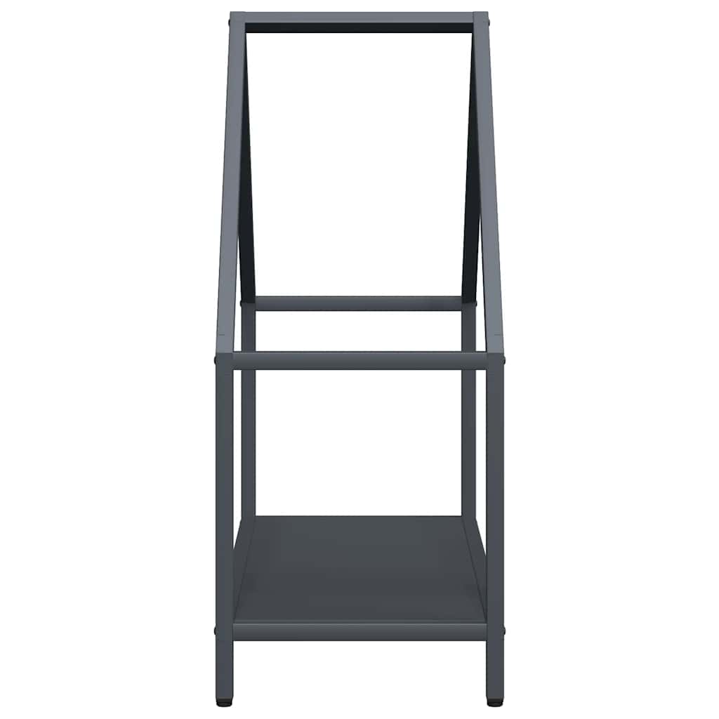 Ράφι για καυσόξυλα Ανθρακί 60x25x60 cm Ατσάλι ψυχρής έλασης