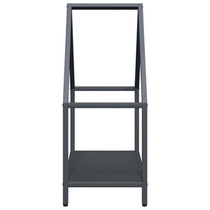 Ράφι για καυσόξυλα Ανθρακί 60x25x60 cm Ατσάλι ψυχρής έλασης