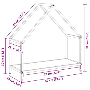 Ράφι για καυσόξυλα Ανθρακί 60x25x60 cm Ατσάλι ψυχρής έλασης