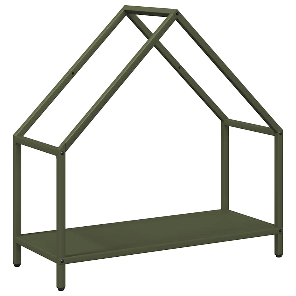 Ράφι για καυσόξυλα Ελαιοπράσινο 60x25x60cm Ατσάλι ψυχρής έλασης