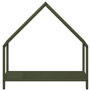 Ράφι για καυσόξυλα Ελαιοπράσινο 60x25x60cm Ατσάλι ψυχρής έλασης