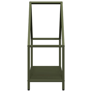 Ράφι για καυσόξυλα Ελαιοπράσινο 60x25x60cm Ατσάλι ψυχρής έλασης