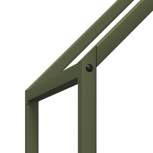 Ράφι για καυσόξυλα Ελαιοπράσινο 60x25x60cm Ατσάλι ψυχρής έλασης