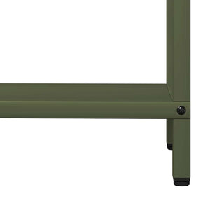 Ράφι για καυσόξυλα Ελαιοπράσινο 60x25x60cm Ατσάλι ψυχρής έλασης