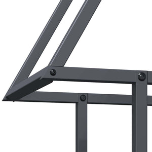 Ράφι για καυσόξυλα Ανθρακί 50x25x60 εκ. Ατσάλι ψυχρής έλασης